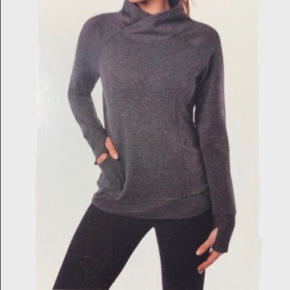 cross neck sweatshirt